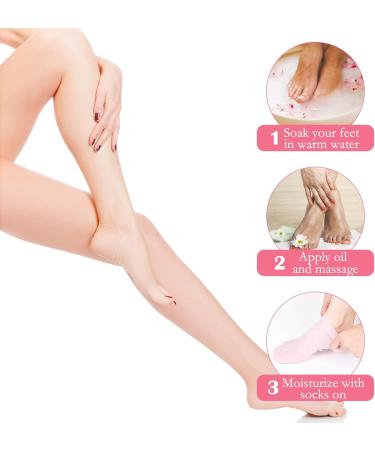 Moisturizing Silicone Socks for Women | Foot Spa & Pedicure Care | Exfoliating Gel Socks - Buy Online on GoSupps.com
