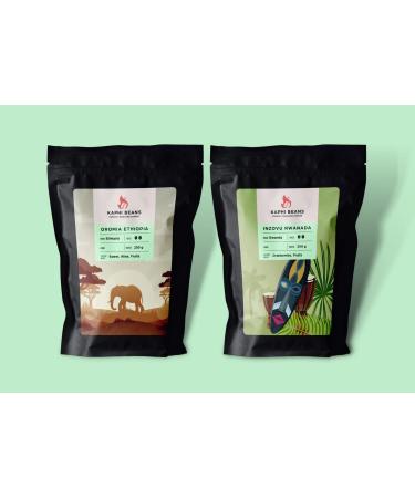 Kaphi Beans Medium Roast African Coffee Bundle- Freshly Roasted- 250g (Cafetiere)