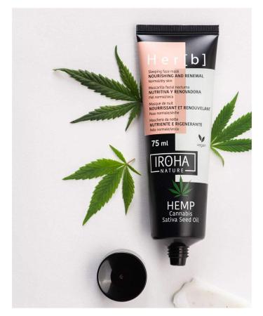 Iroha Hemp Series Sleep Mask 75ml - Hydrating Overnight Face Mask for Glowing Skin | Shop Internationally - Buy Online on GoSupps.com