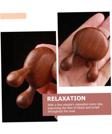 Healeved 2-in-1 Acupressure Massage Device - Reflex Zone Massage Board for Face & Feet Wood Scratching Tool for Pressure Point Relief - Buy Online on GoSupps.com