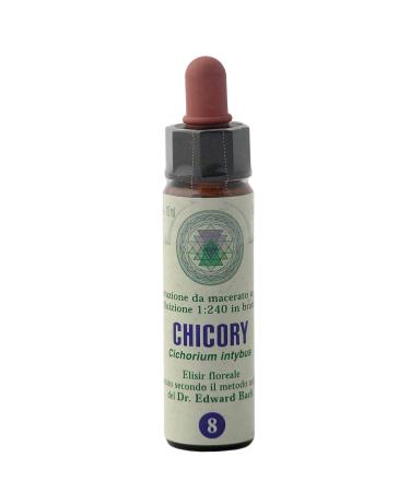 Chicory n 8 Fleur de Bach farmaflor 1 Flacon Comtpe Gouttes 10ml - Made in Italy