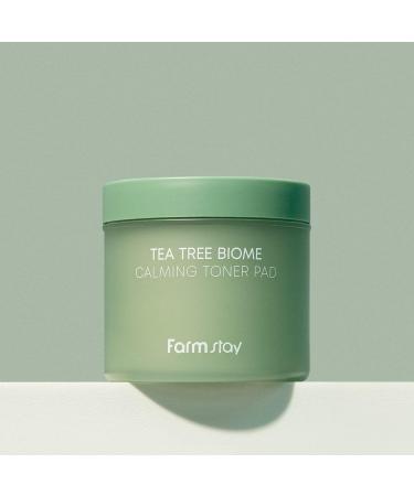 FARMSTAY Tea Tree Biome Calming Toner Pad - Gentle Exfoliating Daily Face Toner with PHA | 140ml / 70 Pads for Glowing Skin - Buy Online on GoSupps.com