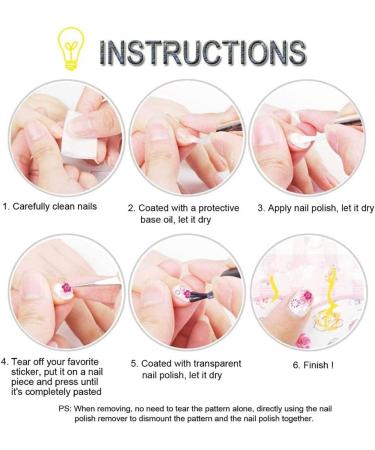 10 Sheets Gold Flowers Nail Art Stickers - 3D Self-Adhesive Floral Decals for Women | Metallic Nail Decor & Manicure Accessories - Buy Online on GoSupps.com