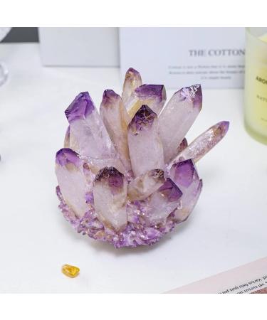 Home 1PC Natural Purple Crystal Cluster Original Stone Specimen Piece High Penetration Crystal Trophy Stone Home Goods (Color : Purple Cluster Size : 600-700g) 600-700g Purple Cluster - Buy Online on GoSupps.com