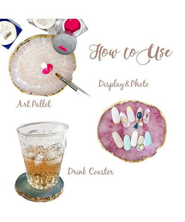 Teoyall Harz Nail Art Palette - Pink Manicure Display | Mixed Nail Polish Colors & DIY Accessories for Stunning Nail Designs - Buy Online on GoSupps.com