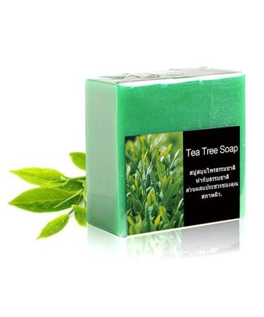Tea Tree Oil Soap 100g Antibacterial Tea Tree Soap for Face & Body Acne Antifungal Antibacterial Treatment Soap Moisturising and Soothing Soap Bar