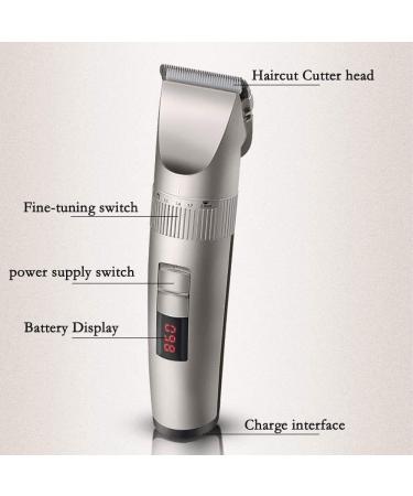 Professional Hair Clippers for Men | Cordless Hair Cutting Kit with Ceramic Blades LED Display & 5 Speed Settings - Stylish Grooming Tools - Buy Online on GoSupps.com