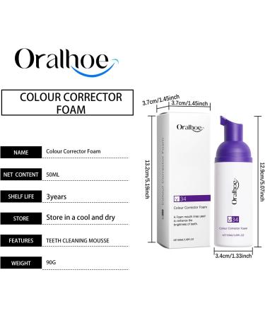 Purple Teeth Cleaning Mousse Cleans and Cares for Teeth Oral Care Removes Stains Gentle Teeth Cleaning Mousse - Buy Online on GoSupps.com