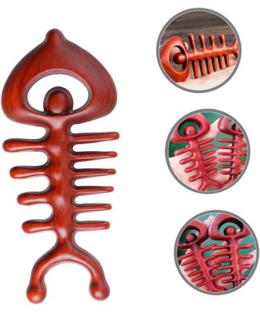 Tovinanna Wooden Comb - Premium Back & Body Massager Tool | Wide Tooth Rosewood Scalp Comb for Relaxation & Wellness - Buy Online on GoSupps.com