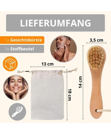 Amathings Deep Cleansing Face Brush with Bag - Ideal for Pore Removal & Skin Care - Buy Online on GoSupps.com