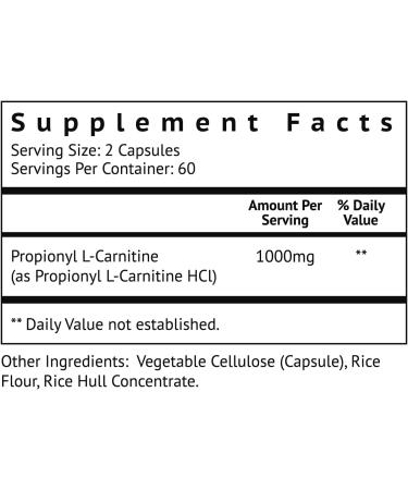 Biovy High Absorption Propionyl-L-Carnitine (PLCAR) - 120 Capsules - Support Blood Circulation - No Fillers - Buy Online on GoSupps.com