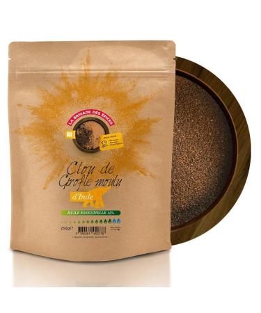 La Brigade des pices - Powdered Clove from India - 250g - 100% Natural - Packaged and controlled in France