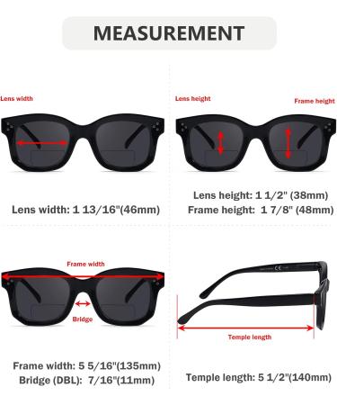 Eyekepper 4 Pack Bifocal Reading Glasses for Women - Small Size Gray Lens Mixed Colors 3.0x Magnification - Stylish & Functional International Shipping - Buy Online on GoSupps.com