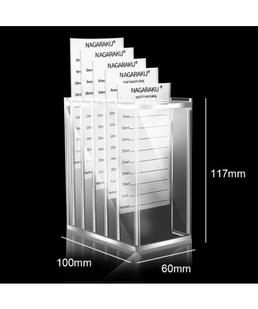 Nagaraku Acrylic 5-Layer Eyelash Extension Storage Box - 250 Tape Strip Makeup Display Holder & Dust Sealer Organizer for False Eyelashes - Transparent Layered Cabinet - Buy Online on GoSupps.com