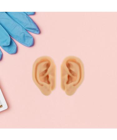 GALPADA 1 Pair Silicone Ear Model - Realistic Artificial Ear Mold for Picking Training - Fake Body Part for Piercing Acupuncture Practice Classroom and Home Decor - Buy Online on GoSupps.com