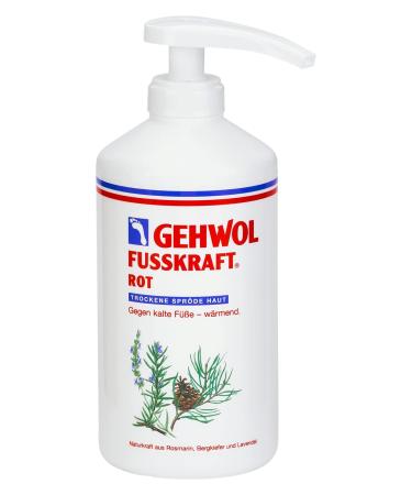 GEHWOL Fusskraft Red dry skin foot cream warming 500 ml with dispenser 500 ml (1 pack) - Buy Online on GoSupps.com
