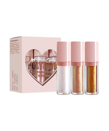 Chameleon Liquid Eyeshadow Glitter Chameleon Eyeshadow | 3X Multichrome Eyeshadows | All Day Wear Quicky DrySmooth Shimmer Eyeshadows for Lips