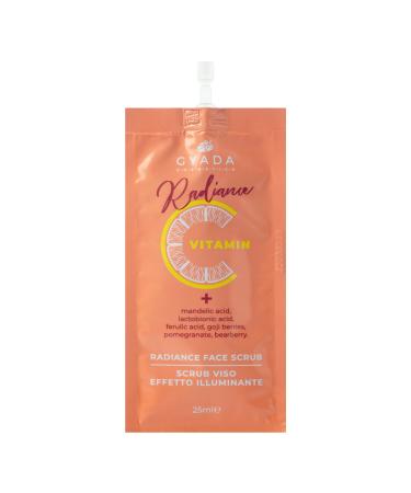GYADA COSMETICS GYADA COSMETICS Radiance Face Scrub Illuminating Face Scrub Reels Soft and Left Skin Anti-Oxidant Contrast Signs of Age and Expression Vitamin C Base 25 ml