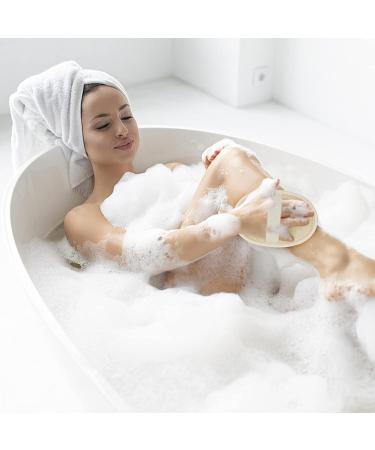 4 Piece Natural Luffa Sponge Set Deep Cleaning Shower & Bath Sponges for Healthy Skin - Buy Online on GoSupps.com