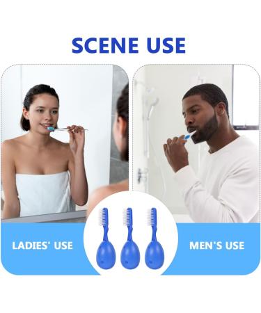 Healeved 3pcs Portable Tooth Cleaning Brushes - Durable Plastic Prison Toothbrushes for Effective Oral Care - Buy Online on GoSupps.com