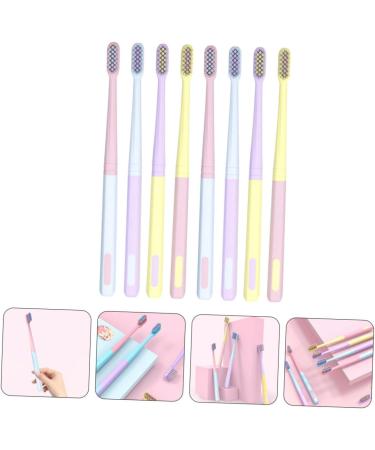 Healeved 8-St Macaron Toothbrush - Reusable Soft Micro Tooth Brushes for Sensitive Teeth | Travel-Friendly Hiking Toothbrush - Buy Online on GoSupps.com