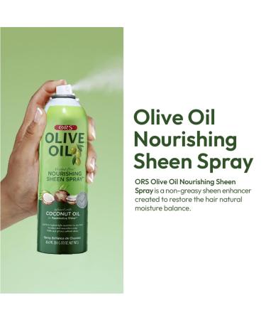 ORS Olive Oil Nourishing Sheen Spray infused with Coconut Oil 10 Ounces (Pack of 4) - Buy Online on GoSupps.com