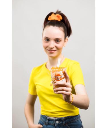 Buy Bubble Tea Pearl Popping Boba Set - Melon Pomegranate Passion Fruit Mango Balls Berry Syrup Cups & Straws - International Shipping Available - Buy Online on GoSupps.com