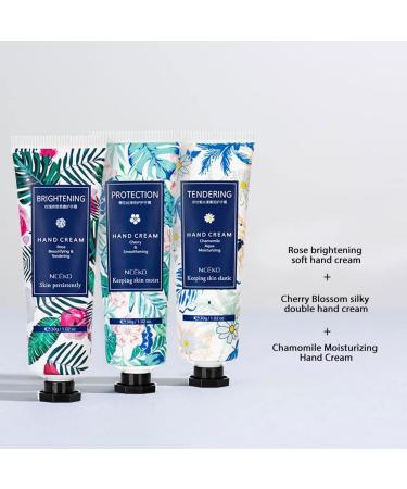 Rustoo Hand Cream Gift Set - 6-Pack Moisturizing Hand Care with Rose Chamomile & Cherry Blossom Scents - Perfect Gift for Soft Hands - Buy Online on GoSupps.com