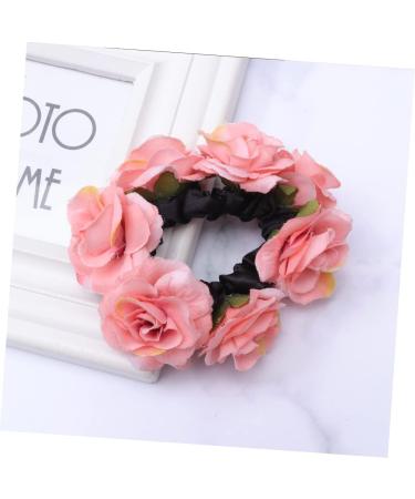 Beatifufu 1 Piece Flower Hair Accessories Rose Headband Pink Scrunchie Hairpieces for Women Elastic Thick Hair Holder Hair Bobbles for Women Girls Hair Scrunchie Women's Hair Scrunchie - Buy Online on GoSupps.com