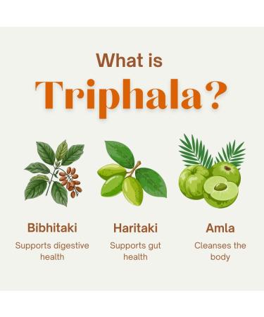Triphala Capsules Immune Support & Digestive Health with Amla, Haritaki & Bibhitaki Gut Cleanse, Detox, Bloating Relief GMP Certified, Non-GMO, Vegan 30 Count - Buy Online on GoSupps.com