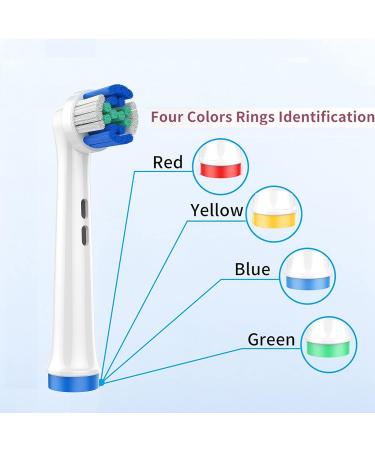 Oral B Compatible Toothbrush Replacement Heads - Precision Clean Brush Refills for Oral-B Genius & Sensitive Care - Fits Pro 1000/9600/5000/3000/8000 - White (WEB20X) - Buy Online on GoSupps.com