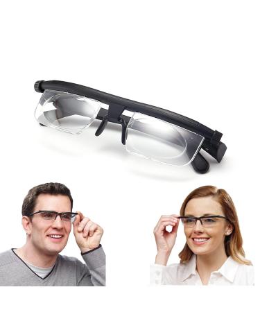 Clear focus glasses with automatic adaptation for women and men adjustable focus glasses dial vision close and distant view distance reading glasses older auto zoom reading glasses (1)