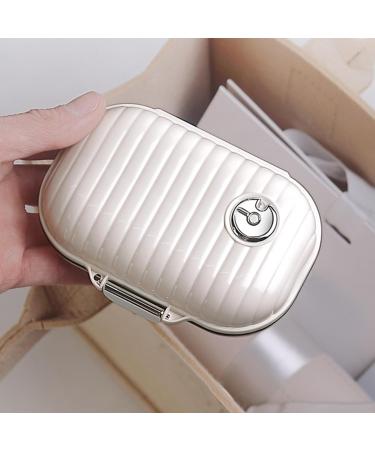 Medicine Box Separate Plastic Compartments Weekly Medicine Organizer Pocket Size Cute Jewelry Design (Rectangular Large) - Buy Online on GoSupps.com