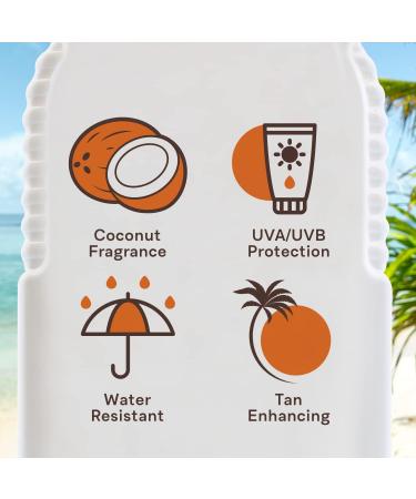 Malibu Sun SPF 15 Bronzing Tanning Oil with Medium Protection Water Resistant Tropical Scent 200ml - Buy Online on GoSupps.com