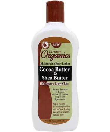 Organic Ultimate Cocoa Butter & Shea 355ml - Premium Skincare - Buy Online on GoSupps.com