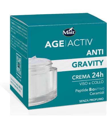  Matt Matt AGEACTIV Anti Gravity 24h Face and Neck Cream with Bioactive Peptide and 7 Ceramides Regenerates Reshapes and Recompacts the Skin Promotes Skin Elasticity and Tone Fragrance-Free 50 ml - Buy Online on GoSupps.com