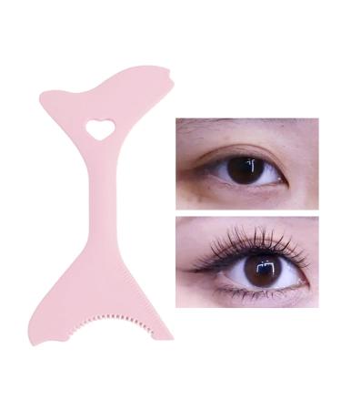 Eyeliner Guide Tool - Portable Multifunctional Eyeliner Stencils Mascara Shield for Beginners Eyebrow Stencils for Winged Eyeliner Lashes Lip Liner Lxury Pink