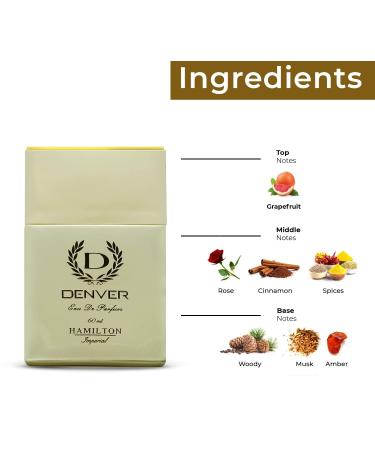 Hamilton Imperial Perfume - 60ML | Eau de Parfum - For Men | Long Lasting Luxury Scent Fragrance | 2.02 Fl Oz - Buy Online on GoSupps.com