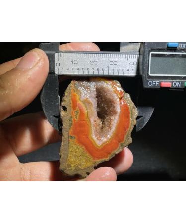 Natural Crystal Rough Red Battle Blood Agate Rough China Agate Crystal Achat Geode Specimen 89g RD22 - Buy Online on GoSupps.com