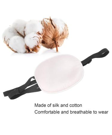 Premium Silk-Cotton Near Eye Flaps for Adults & Children - Light Blocking Eye Pads with Elastic Strap (Adult Pink) - Ideal for Training & Better Sleep - Buy Online on GoSupps.com
