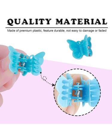 YGDZ 50pcs Cute Baby Butterfly Hair Clips Colorful Accessories for 90s Girls and Women - Buy Online on GoSupps.com
