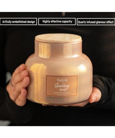 Large Sparkling Birch Scented Candle - 16 Oz Jar 65+ Hours Burn Time Non-Toxic Home Decor & Aromatherapy - Buy Online on GoSupps.com