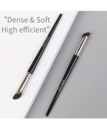 Under Eye Mini Concealer Makeup Brush by ENZO KEN  Small Nose Contour Brush  Angled Thin Concealer Brushes for Dark Circles Puffiness  Face Eyebrow Puffy Eyes  Mature Skin  Liquid Cream Blending (Black) 8-S-Black - Buy Online on GoSupps.com