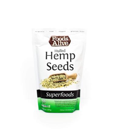 Foods Alive Superfoods Organic Hulled Hemp Seeds 8 oz (227 g)