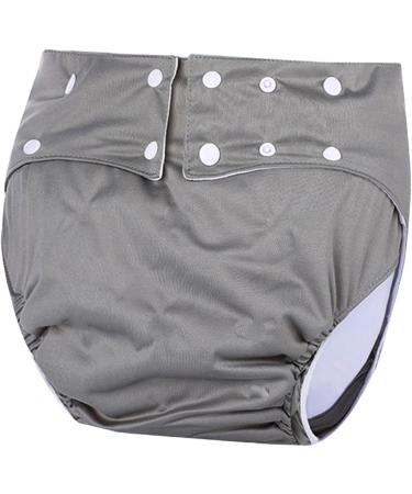 Adult Cloth Diapers - Reusable Leakproof & Anti-Incontinence - Grey (72-92 cm) | Eco-Friendly & Comfortable - Buy Online on GoSupps.com