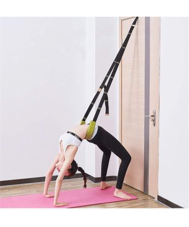 Yoga Fitness Stretching Strap - Improve Flexibility for Rehab Pilates Dance & Gymnastics | Door Flexibility Trainer (Black - Buy Online on GoSupps.com