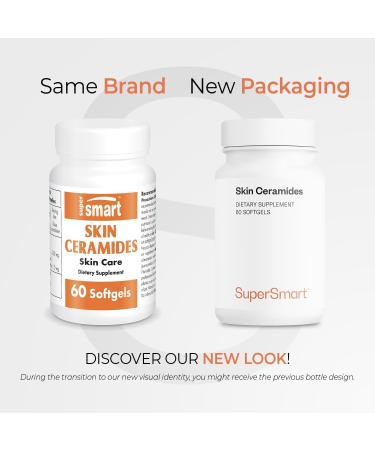 Supersmart Skin Ceramides with Zinc - Hydration & Protection Supplement - 60 Softgels - Buy Online on GoSupps.com