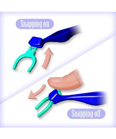 Smile Evolutionary Clean Dental Flossers Kit - 1 Mid-Length Handle +100 Extra Strength Refills - Buy Online on GoSupps.com
