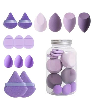 Makeup Blender Sponge Set| Sponge Set| Cosmetic Blender Sponge Set| Make Up Sponge| Makeup Applicator Sponge| Foam| Sponges For Cream| Liquid And Powder Purple