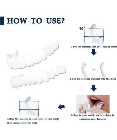 2 Pairs Temporary Nature and Comfortable Adjustable for Men and Women Top and Bottom (1) - Buy Online on GoSupps.com